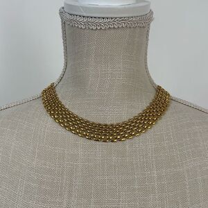 Vintage 1980’s Napier Panther Link Gold Toned Necklace